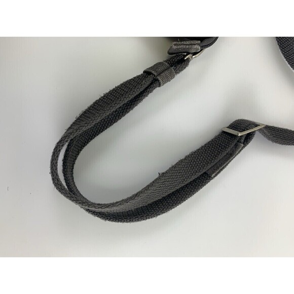 Travelon Anti-Theft Heritage Small Crossbody Bag Gray Cotton Canvas Zip RFID - Picture 15 of 16